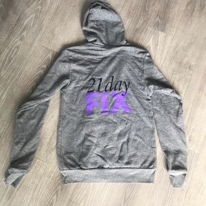 NEW. 21 Day Fix Zip Up Hoodie Size S